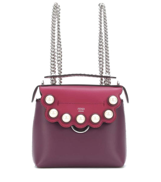 Fendi Mini Back To School Backpack, Red One Size