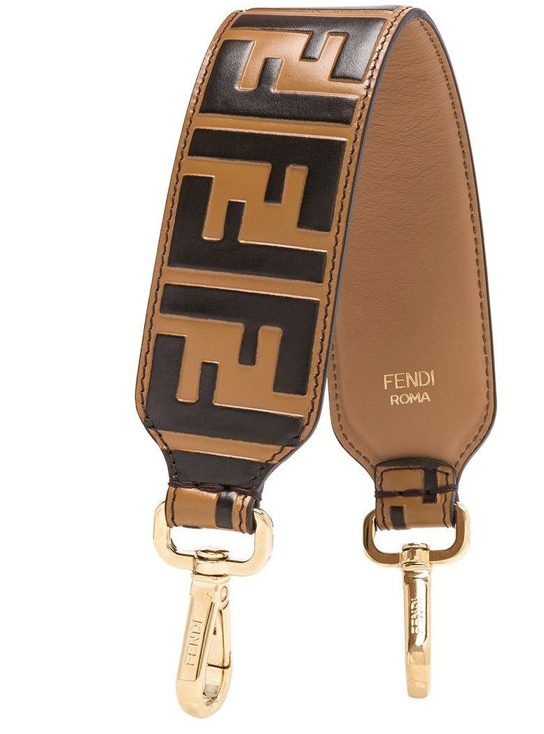 Fendi Double FF Logo Straps Authentic Designer Fashion Clothing and Accessories