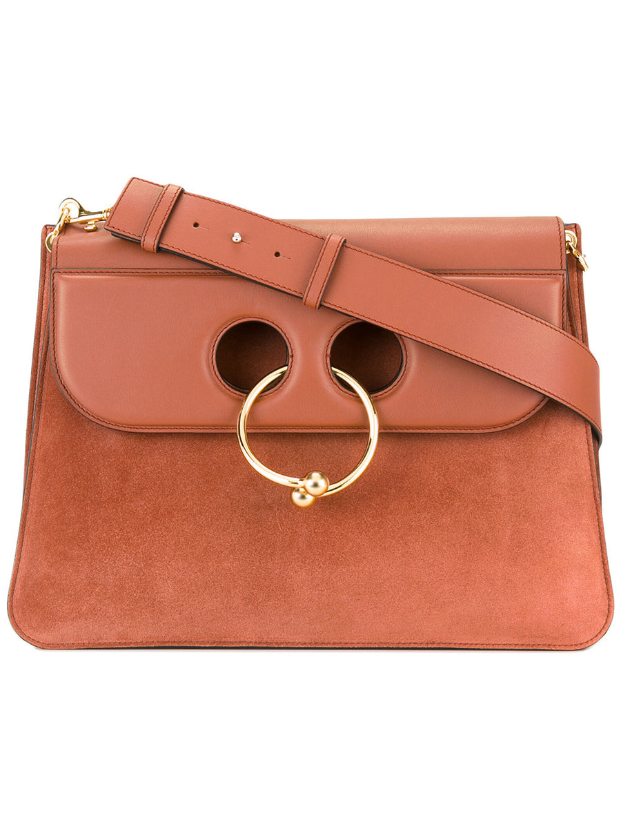 JW Anderson Pierce Large Leather and Suede Bag - Luxury Next Season 