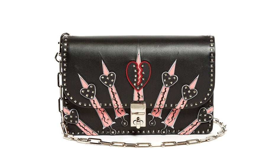 Valentino Garavani Glam Lock Mini Love Blade Bag - Luxury Next Season 