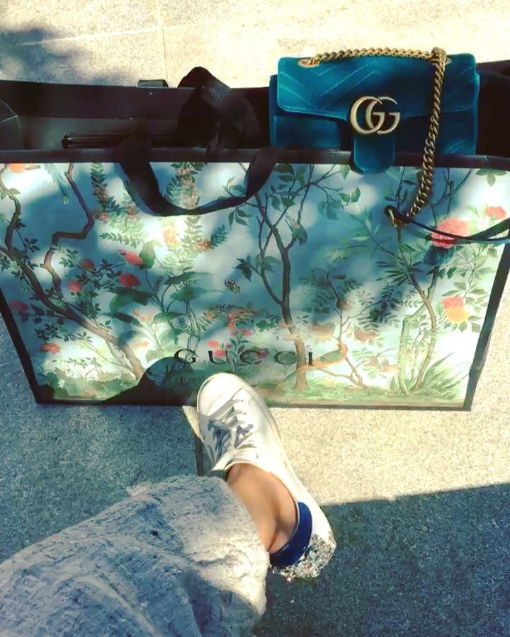 Gucci GG Marmont Mini Velvet Shoulder Bag - Luxury Next Season 