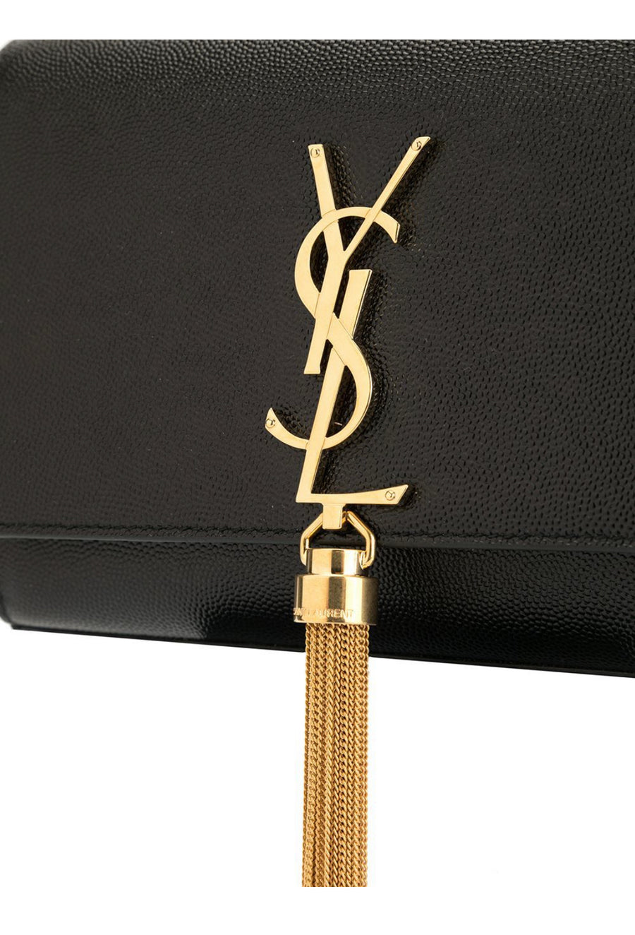 Saint Laurent Monogram Kate Small Chain Shoulder Bag Black & Gold Hardware