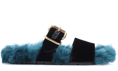 Prada 2025 fur slides