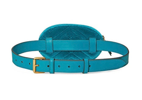 Blue Gucci GG Velvet Ophidia Belt Bag – Designer Revival