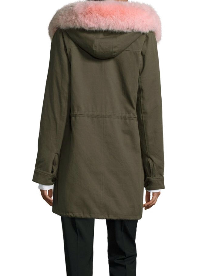 Peri Luxe Fur Parka Luxury Fashion Clothing and Accessories