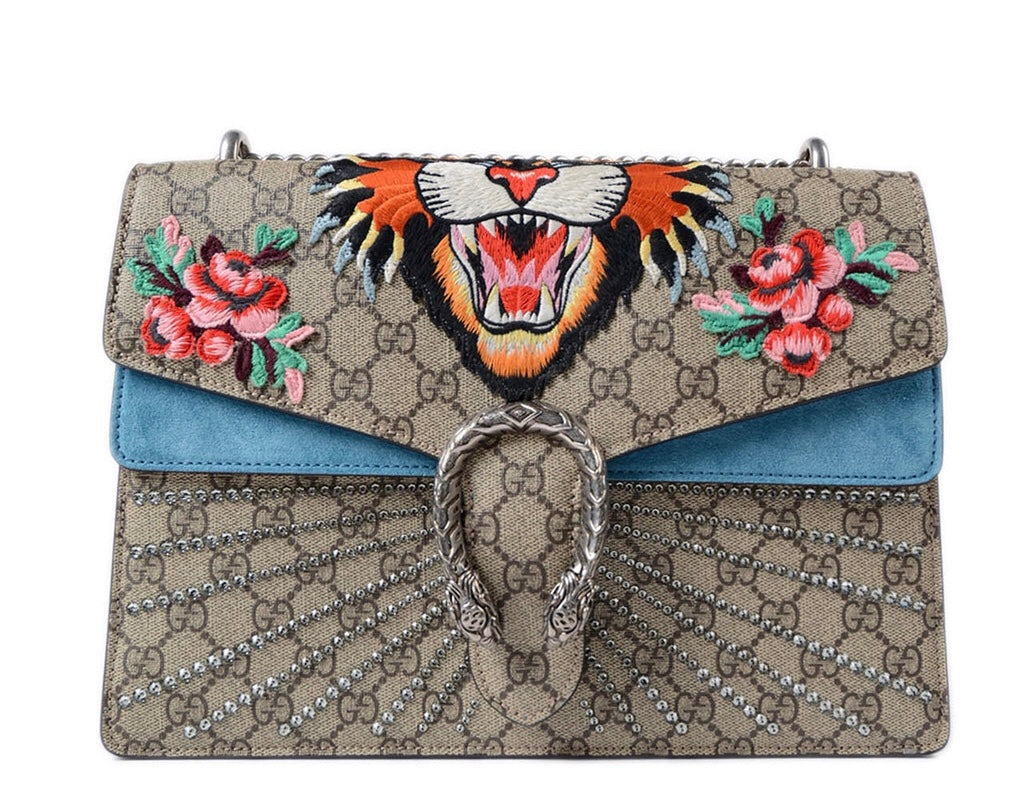 Gucci GG Dionysus Embroidered Medium Bag | Luxury Fashion Clothing