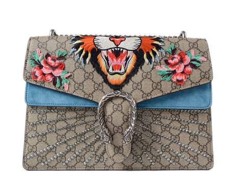 Gucci GG Dionysus Moth Butterfly Supreme Medium Bag