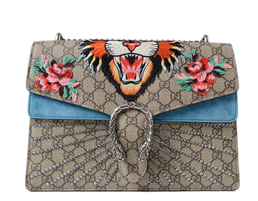 Gucci Dionysus Medium Canvas Shoulder Bag in Metallic