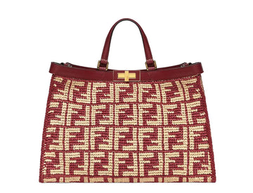 Fendi Peekaboo X Raffia Tote - Luxury Next Season 