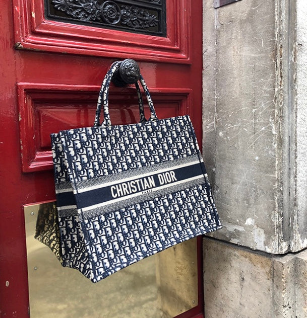 Dior Book Tote - Oblique Navy - Luxury Next Season 