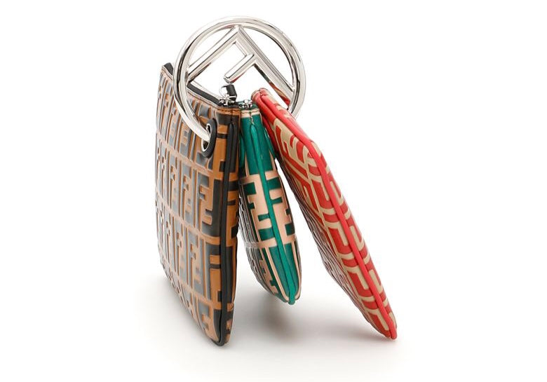Fendi Triplette FF Pouch Luxury Fashion Clothing and Accessories