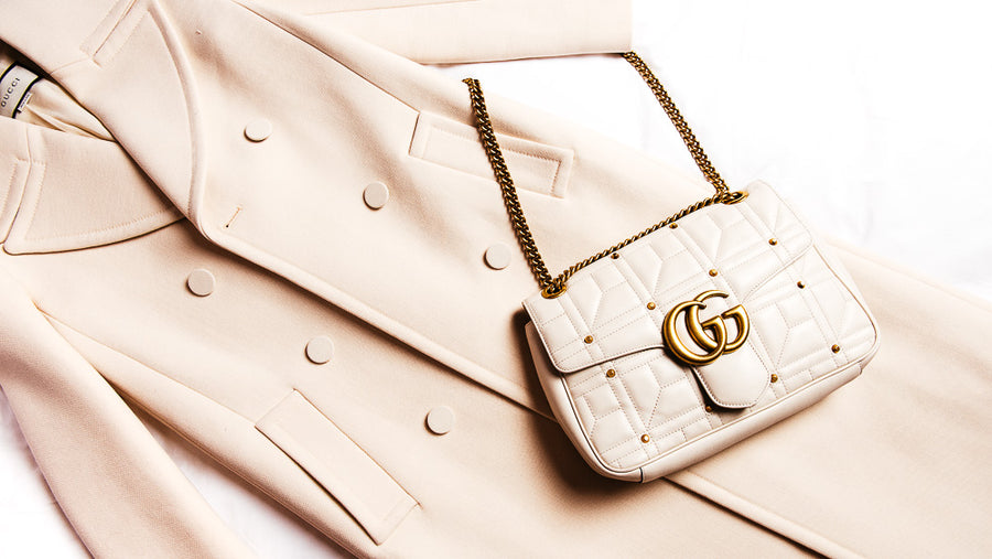Gucci GG Marmont Studded Shoulder Bag - Luxury Next Season 