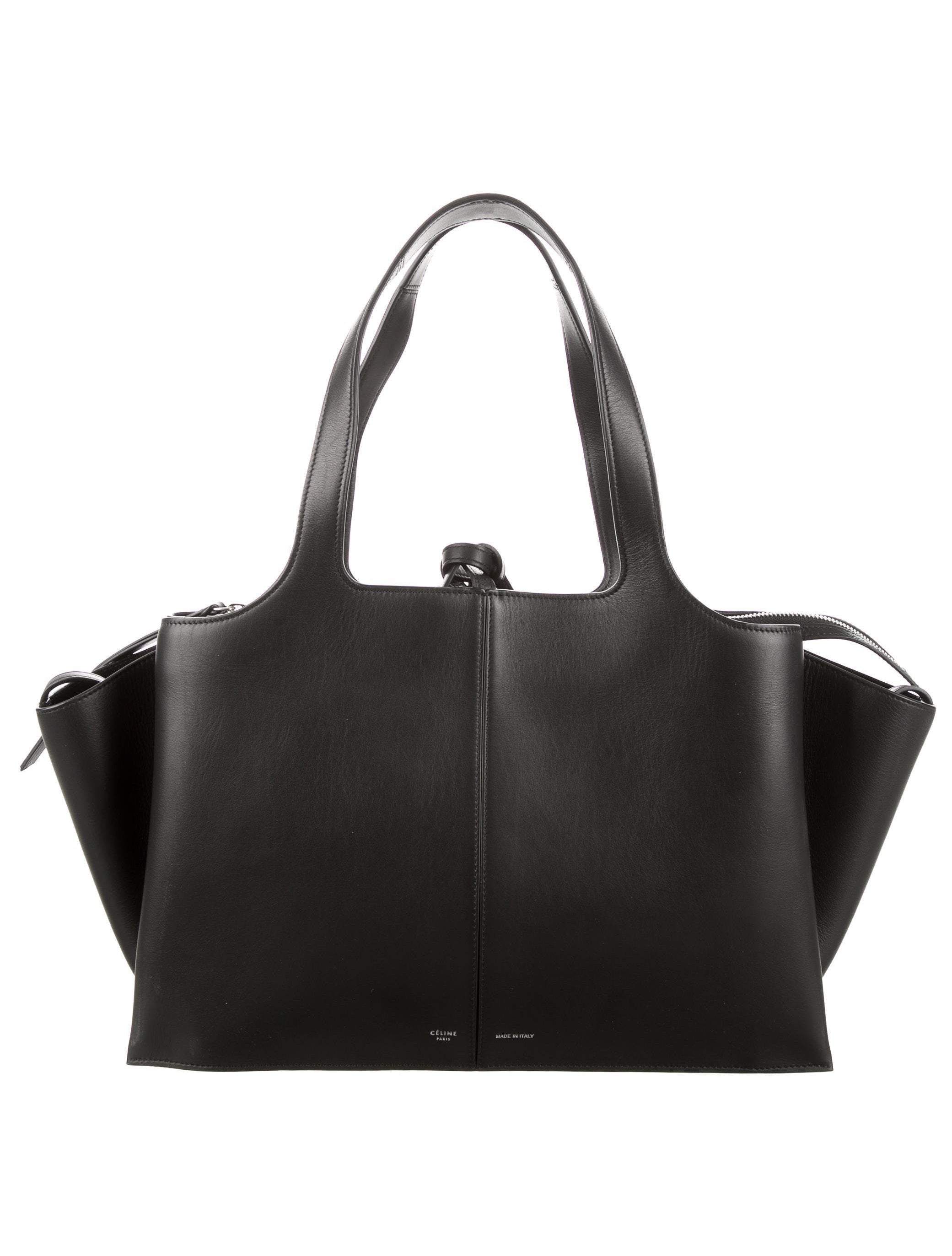 CÉLINE 黒 ハンドバッグ Made in Italy Celine Trifold Medium Black Bag | Luxury Fashion Clothing and