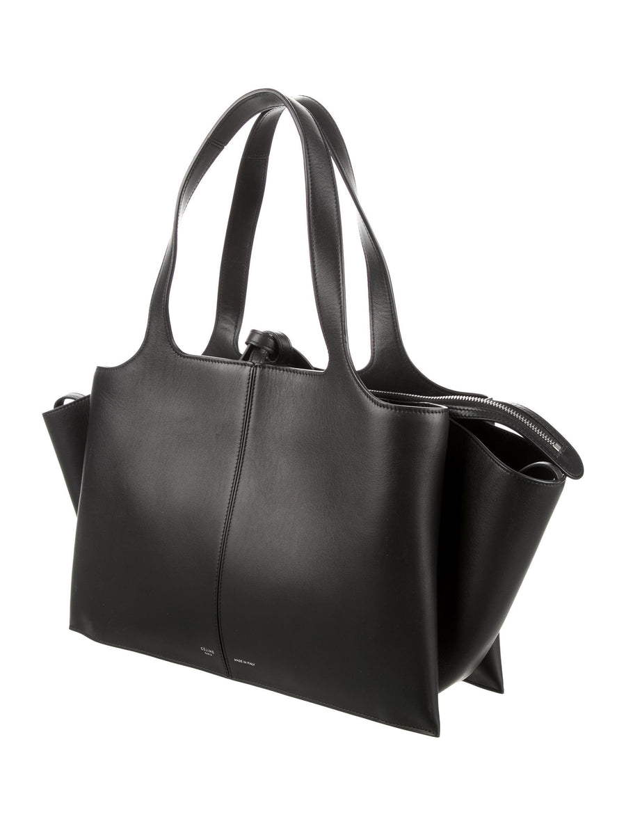 Celine Trifold Medium Black Bag - Luxury Next Season 