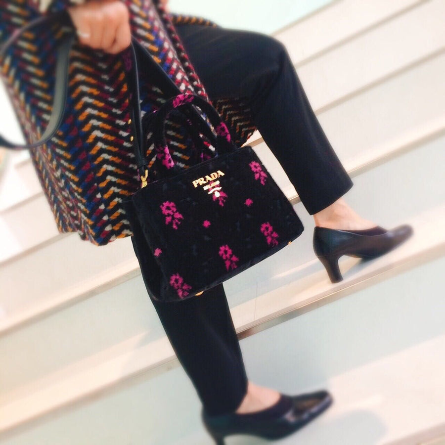 Prada velvet clutch on sale