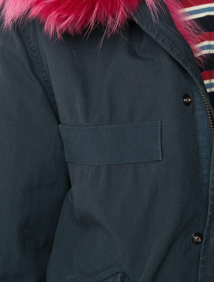 Mr and Mrs Italy Parka Coyote Hot Pink Midi Parka - Luxury Next Season 