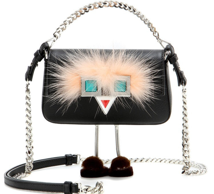 fendi baguette pouch with chain