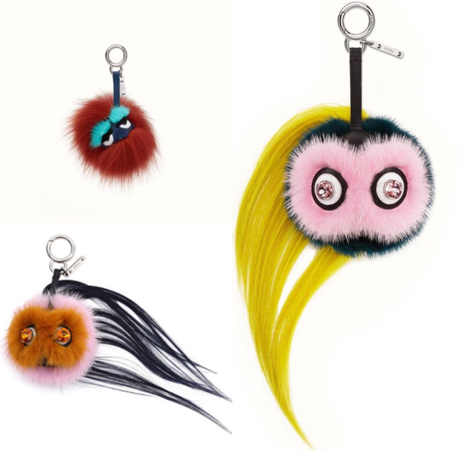 Fendi Mini Bug Charms | Luxury Fashion Clothing and Accessories