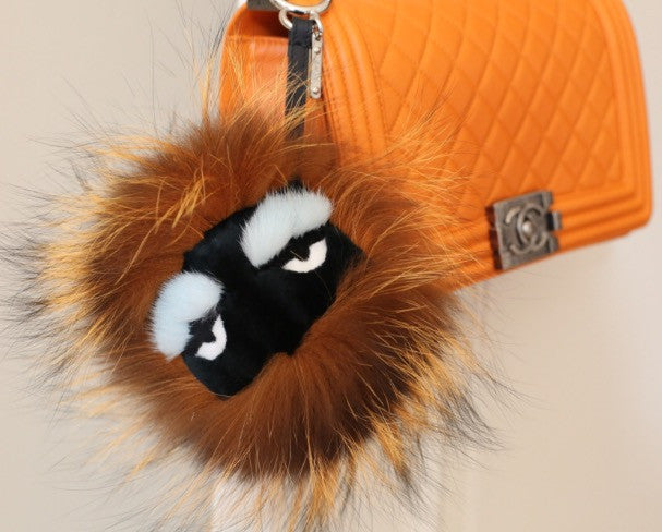 Orange Bag charm