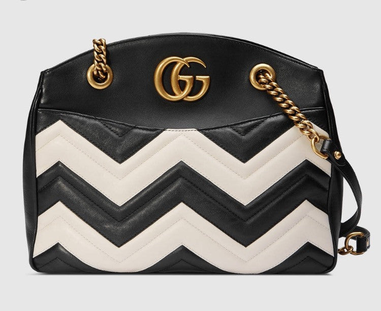 Gucci New Black Marmont Medium Bag - Vintage Lux