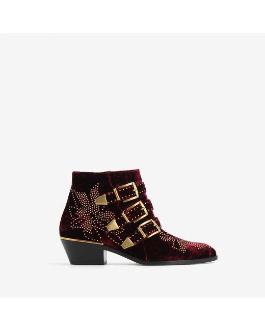 Chloe Susanna Velvet Boots - Luxury Next Season 