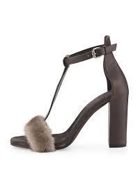 Brunello Cucinelli Fur Sandals - Luxury Next Season 