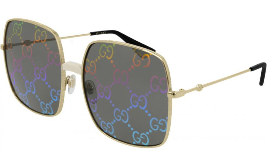 Gucci Rectangular Metal Sunglasses - Luxury Next Season 