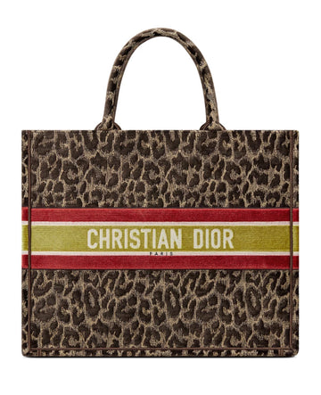 Dior Book Tote - Leopard Velvet - Luxury Next Season 