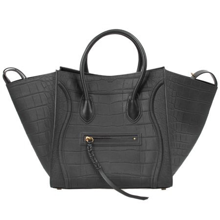 Celine black crocodile bag shop