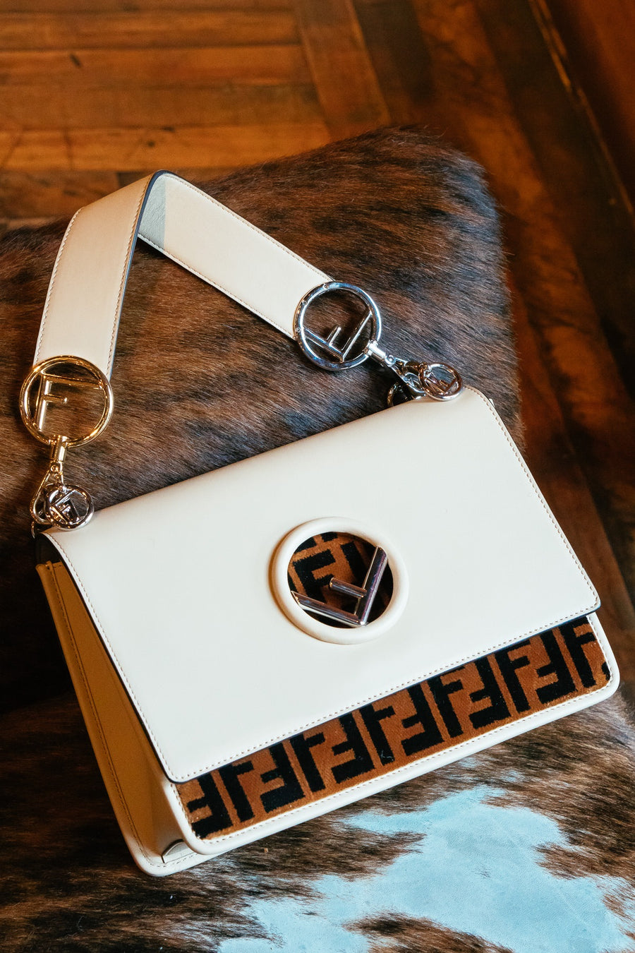 Fendi F Logo Shoulder Bag - Luxury Next Season 