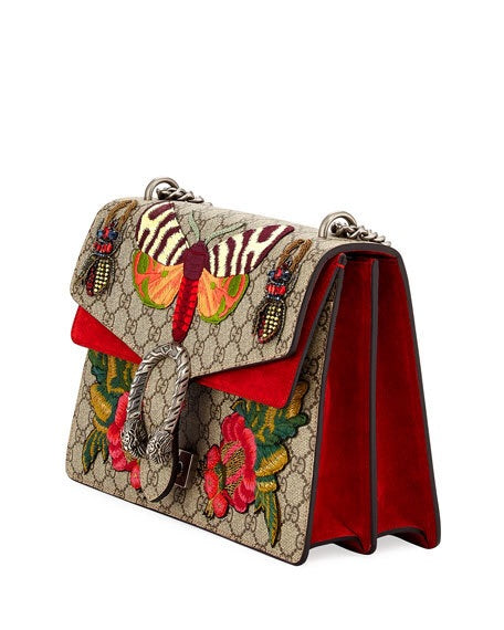 Gucci GG Dionysus Moth Butterfly Supreme Medium Bag - Luxury Next Season 