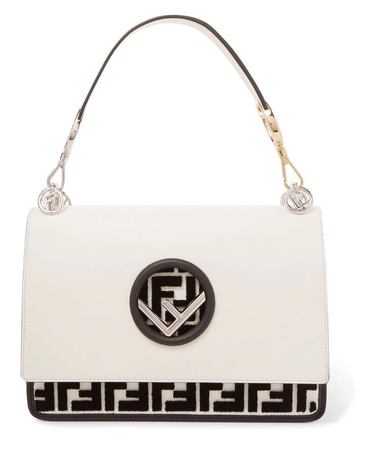 FENDI ベルトバッグ ホワイト・ブラック Amazon.com: FENDI FF Mini Bag Shopper Tote Crossbody Bag