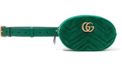 Gucci GG Marmont Matelasse Velvet Belt Bag - Luxury Next Season 