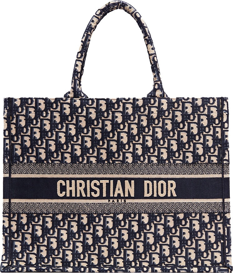 Dior Book Tote Oblique Navy Blue