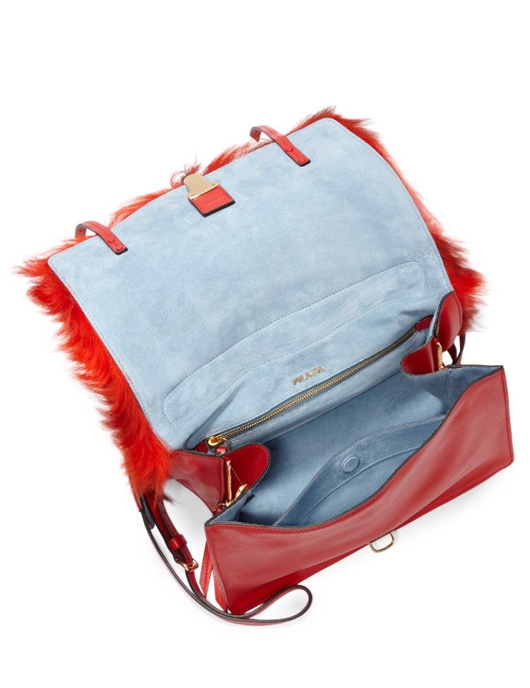 Prada bag fur deals