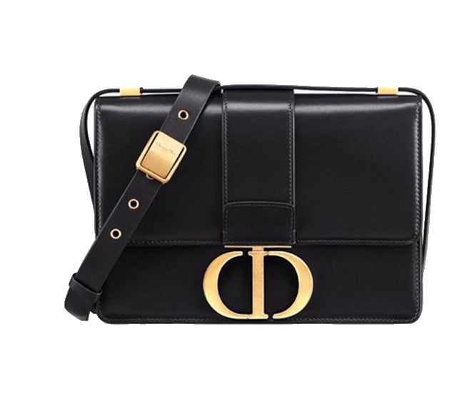 Dior - Small 30 Montaigne Bag Black Calfskin - Women