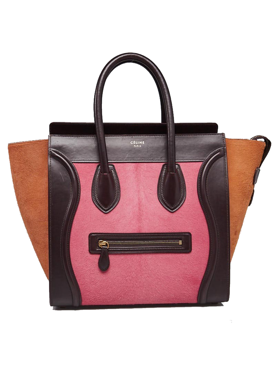 Celine Micro Tricolor Ponytail Bag Luxury Fashion Clothing and