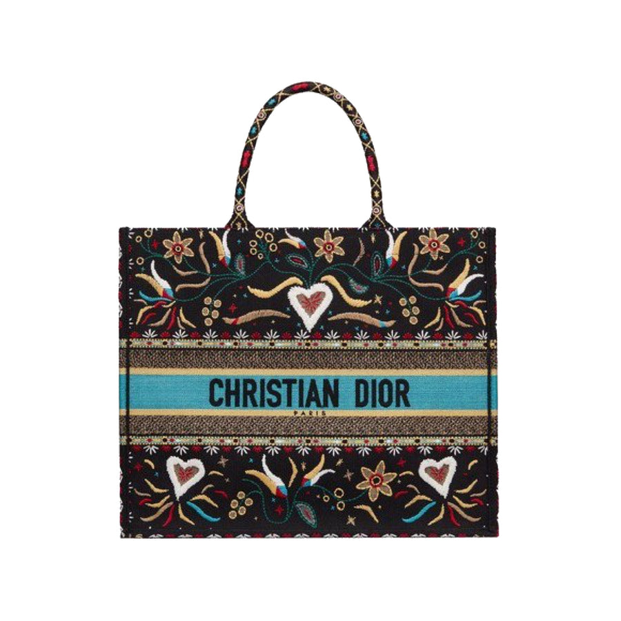 Dior Book Tote - Blue Black