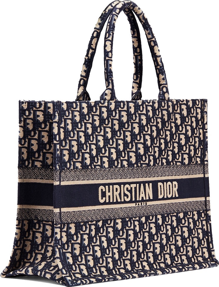 Dior Book Tote - Oblique Navy - Luxury Next Season 