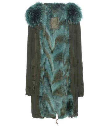 Mr and Mrs Italy Parka Coyote Green Parka - Luxury Next Season 